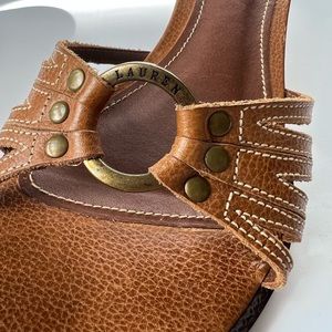 Ralph Lauren Brown Sandals Size 8 1/2